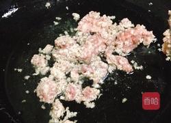 肉末炒口蘑的做法图解3