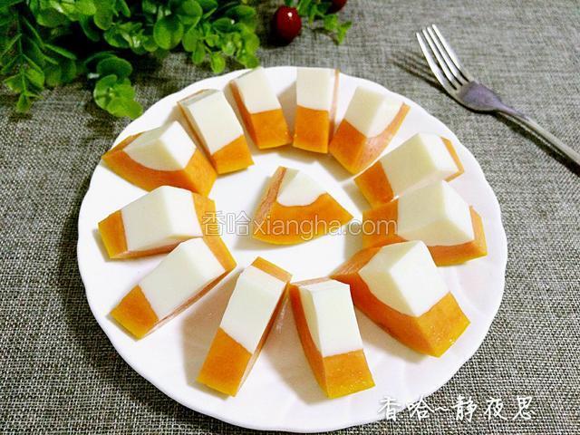 木瓜牛奶冻