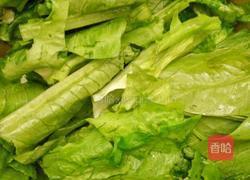 炒油麦菜的做法图解2