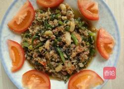 三七芽炒肉末的做法图解8