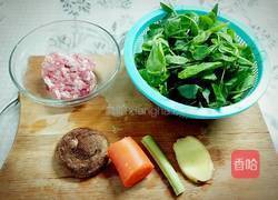 豌豆苗丸子汤的做法图解1