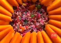 南瓜糯米彩饭的做法图解8
