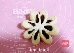 花朵豆沙馅面包的做法图解15