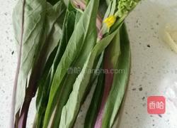 鲜花时蔬紫菜苔的做法图解2