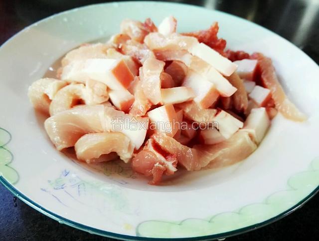 三层肉洗净切小长方形