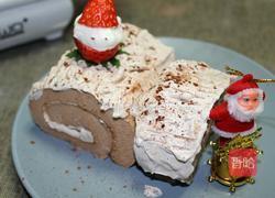 圣诞树桩蛋糕的做法图解16