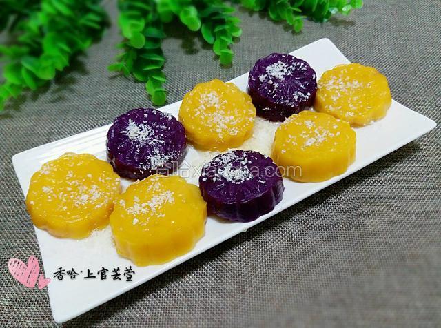 椰香双色薯饼
