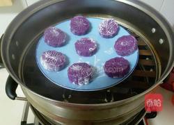 椰香双色薯饼的做法图解9