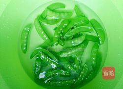 荷兰豆炒腊肉的做法图解4