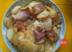 回锅肉土豆片的做法图解3