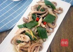 青椒炒章鱼的做法图解10