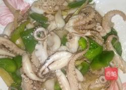 青椒炒章鱼的做法图解8