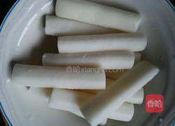 牛排丁炒彩椒年糕的做法图解3