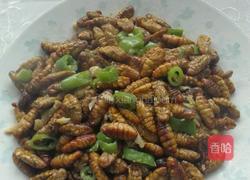 炒蚕蛹的做法图解5