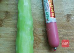 莴苣炒火腿的做法图解1