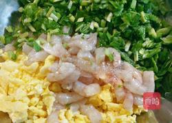 韭菜鸡蛋虾仁饺子馅的做法图解7