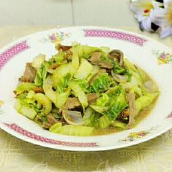 白菜炒猪肝的做法[图]