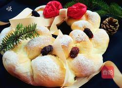 圣诞花环面包(酸奶波兰种)的做法图解21