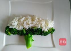 西兰花白米圣诞树的做法图解7