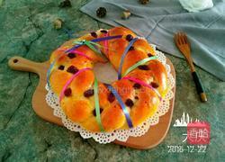 圣诞花环面包的做法图解26