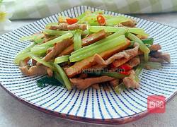 芹菜香干炒肉丝的做法图解14