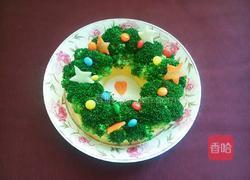 ＃圣诞节＃圣诞花环的做法图解6