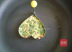 爱心蔬菜鸡蛋饼的做法图解8