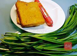 韭菜火腿炒香干的做法图解1