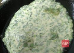 桐蒿煎蛋饼的做法图解6