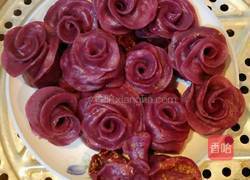 紫薯花卷的做法图解6