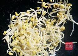 菠菜炒黄豆芽的做法图解4
