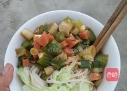 葱爆火腿捞面的做法图解12