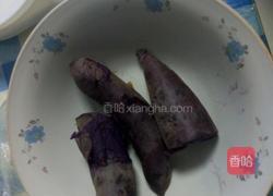 椰蓉紫薯球的做法图解1