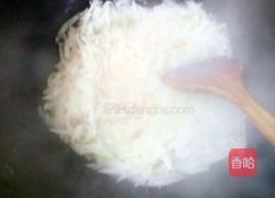 香菜炒萝卜丝的做法图解4