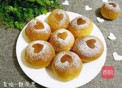 爱心小面包的做法图解1