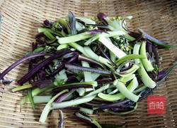 炝炒紫菜苔的做法图解2