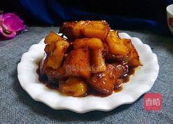 菠萝红烧肉的做法图解13