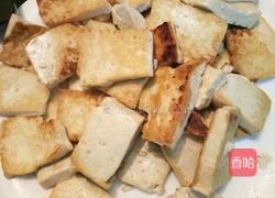 莴笋叶炒豆腐的做法图解2