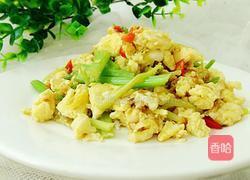 芹菜尖椒炒蛋的做法图解8
