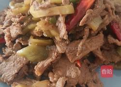 炒烤榨菜牛肉的做法图解6