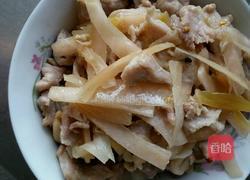 泡萝卜炒肉的做法图解4