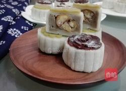 油栗绿豆沙冰皮月饼的做法图解1