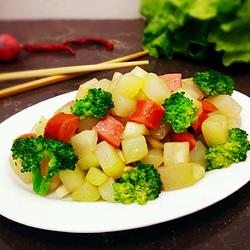 小炒脆皮肠的做法[图]
