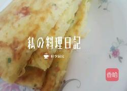 土豆丝培根芝麻蛋饼(3人份少油版)的做法图解12