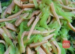 莴苣丝炒火腿丝的做法图解7