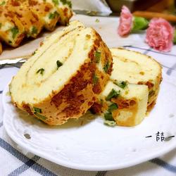 香葱肉松蛋糕卷的做法[图]
