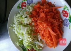 胡萝卜白菜炒饭的做法图解1