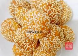 奶香芝麻红薯丸子的做法图解4