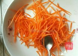 胡萝卜丝蒸肉丸的做法图解2