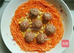 胡萝卜丝蒸肉丸的做法图解5